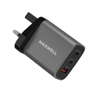 MAXWELL Hyper Boost Series 67W Fast Charger with 3 Ports